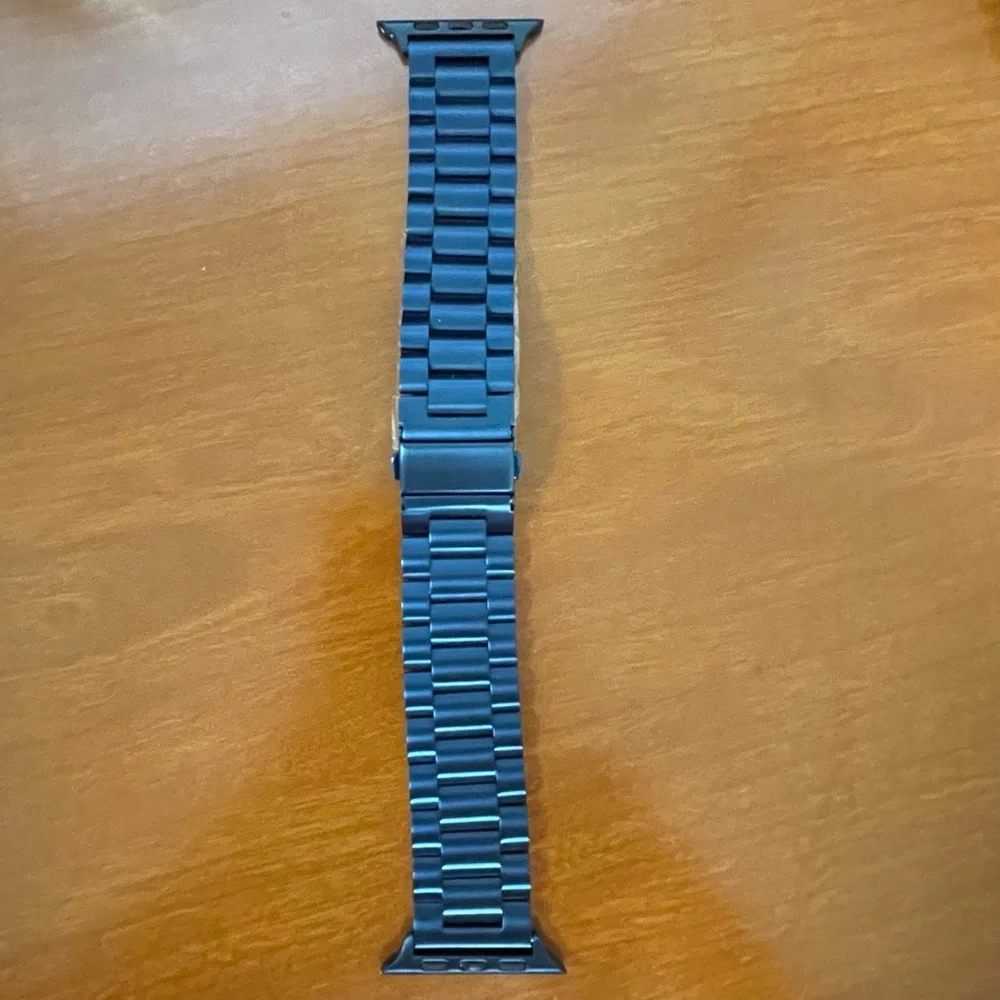 Fullmosa Luxury Apple Watch Band Blue Stainless Steel Fits SE 1 - 9